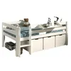 Image de Lit mi-haut + 3 rangements avec tablette