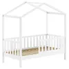 Image de Lit cabane Dallas 70x140 blanc