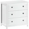 Image de Commode Enfant 3 Tiroirs "Amori" 90cm Blanc