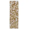 Image de Tapis de salon tissé plat Swim - Meditation Collection - Saffron - 80 x 250 cm - Design cyanotype inspiré de la fluidité de l'eau, reflets brillants, effet tactile avec fil blanc flammé