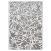 Image de Tapis de salon tissé plat Swim - Meditation Collection - Grit - 240 x 340 cm - Design cyanotype inspiré de la fluidité de l'eau, reflets brillants, effet tactile avec fil blanc flammé