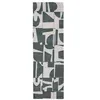 Image de Tapis de salon tissé plat Papercut - Craft Collection - Sea Spray - 80 x 250 cm - Design Moderne Bauhaus avec Formes Déconstruites, Tangram, Équilibre entre Forme et Couleur