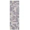 Image de Tapis de salon tissé plat Papercut - Craft Collection - String - 80 x 250 cm - Design Moderne Bauhaus avec Formes Déconstruites, Tangram, Équilibre entre Forme et Couleur