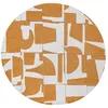 Image de Tapis de salon tissé plat Papercut - Craft Collection - Curry - 170 x 240 cm - Design Moderne Bauhaus avec Formes Déconstruites, Tangram, Équilibre entre Forme et Couleur