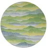 Image de Tapis Himalaya - Gallery Collection - Spring - 240 x 240 cm - Design printanier inspiré des sommets himalayens, motifs et couleurs revigorants