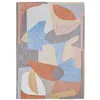 Image de Tapis de salon tissé plat Shapes - Gallery Collection - Secret - 170 x 240 cm - Design texturé, formes abstraites entrelacées, couleurs dynamiques