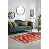 Image de Tapis - Collection Ikat Beneffito - Orange blood - Tapis d'intérieur moderne et doux - Rectangulaire - 200 x 280 cm