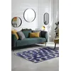 Image de Tapis - Collection Ikat Beneffito - Ultramarine - Tapis d'intérieur moderne et doux - Rectangulaire - 170 x 240 cm
