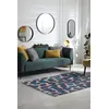 Image de Tapis - Collection Ikat Beneffito - Blue Duck - Tapis d'intérieur moderne et doux - Rectangulaire - 200 x 280 cm