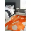 Image de Tapis - Collection Swing Beneffito - Orangeade - Tapis à Motifs, Finition Artisanale, Tissage en Belgique - Tapis d'intérieur moderne et doux - Rectangulaire - 140 x 200 cm