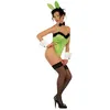 Image de Set De Déguisement Playgirl Vert - Femme - L WIDMANN