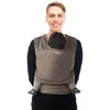 Image de Écharpe de portage en coton biologique, Tricot Slen Taupe taille unique: de 0 à 3 ans (3,5 kg   15 kg)