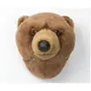 Image de Bibib and Co - Peluche trophée ours brun
