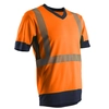 Image de T-shirt KOMO orange haute visibilité col V manches courtes taille M COVERGUARD 7KOMOM