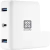 Image de XtremeMac Adaptateur de type C pour chargeur (USB-C, 2 ports), Station d’accueil + hub USB, Blanc