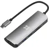 Image de XtremeMac Type-C Hub 6 Ports (USB-C, 6 ports), Station d’accueil + hub USB, Gris