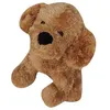 Image de Peluche chien brun 22 cm assis - animal domestique