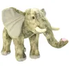 Image de Peluche elephant gris debout 40 cm - animaux d'afrique - wild