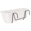Image de ARTEVASI Kit Jardiniere Venezia avec réserve d'eau - 10 L - 49 x 19,5 x 16,6 cm - Blanc