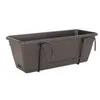 Image de ARTEVASI Kit Jardiniere Venezia avec réserve d'eau - 10 L - 49 x 19,5 x 16,6 cm - Gris anthracite