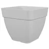 Image de Pot à fleurs et plantes carré CAPRI CAMPANA - Plastique - 37x37 cm - Blanc