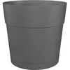 Image de Pot a fleurs et plantes rond CAPRI LARGE - Plastique - Réservoir d'eau - diametre 30 cm - Anthracite - ARTEVASI