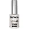 Image de Andreia Professional Hybrid Gel Vernis à ongles - Fusion Color H1 Blanc en H1 White, 10.5ml