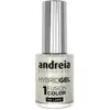 Image de Andreia Professional Hybrid Gel Vernis à ongles - Fusion Color H3 Blanc laiteux en H3 Milky White, 10.5ml