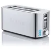 Image de Grille-pain Flama 969FL, 1400W, acier inoxydable, 2 longues fentes, thermostat à 6 réglages, fonctions de décongélation et de réchauffage