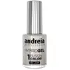 Image de Andreia Professional Hybrid Gel Vernis à ongles - Fusion Color H85 Glitter Blanc à Reflets Argentés , 10.5ml