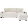 Image de Canapé D'Angle Convertible Réversible Marlon - Méridienne Avec Coffre - Velours Côtelé L 240 X P 143 X H 85 Cm