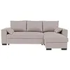 Image de Canapé d’angle convertible CONFORTEAM Morgan Beige tiroir-lit 130x200