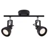 Image de Spoterie ASLAK 2-Spot Métal Noir, H.20 - IP20 - GU10 /Nordlux Intérieur