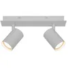 Image de Spoterie FRIDA 2-Spot Métal Blanc, H.11.5 - IP20 - GU10 /Nordlux Intérieur
