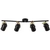 Image de Spoterie LOTUS 4-Spot Métal Noir/laiton, H.6.6 - IP20 - E14 /Nordlux Intérieur