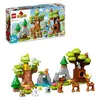 Image de LEGO 10979 DUPLO Animaux Sauvages dEurope, Jouet dEveil des 2 Ans, Figurines de Daims, Ours, Renard et Ecureuils