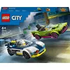Image de LEGO® City 60415 La course-poursuite entre la voiture de police et la super voiture