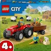 Image de LEGO® City 60461 Tracteur agricole rouge avec remorque et moutons