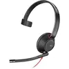 Image de HP Poly Blackwire 5210 - 5200 Series (Filaire, USB-C, Les équipes Microsoft, Zoom), Casque micro de bureau, Noir