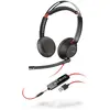 Image de HP C5220 (Filaire, USB-A, Avaya, Skype), Casque micro de bureau, Noir