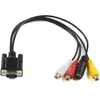 Image de MicroConnect VGA   S-Video / Verbundkabel (0.30 m), Câble vidéo, Noir