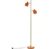 Image de Dyberg Larsen, Lampadaire, Ocean orange / brass floor lamp (7137) (E14)