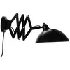 Image de Dyberglarsen Futura Applique Dome Noir, Blanc Avec Bras Pliant