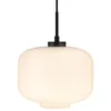 Image de Dyberglarsen ARP Arp Dome Suspension Plafonnier Opale, Noir 25cm