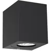 Image de Applique murale CANTO Kubi 2 Aluminium Seaside noir, H.10.6 - IP44 - LED Module /Nordlux Extérieur