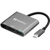 Image de Sandberg 136-00 (USB-C, 3 ports), Station d’accueil + hub USB, Argent