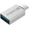 Image de Sandberg USB-C - Dongle USB 3.0 (USB-A), Adaptateur données + vidéo, Argent