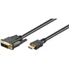 Image de MicroConnect HDMI (Typ A)   DVI (5 m), Câble vidéo, Noir