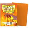 Image de 100 Pochettes Matte Format Standard Orange - Dragon Shield