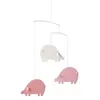 Image de Mobile 3 cochons contents roses
